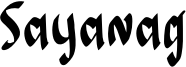 Sayanag Font