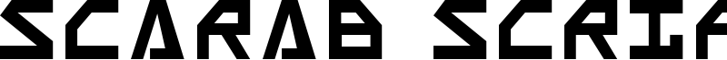 Scarab Script Font