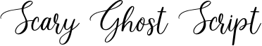 Scary Ghost Script Font