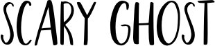 Scary Ghost Font