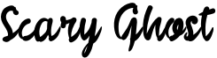 Scary Ghost Font