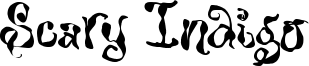 Scary Indigo Font
