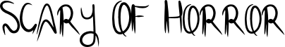 Scary Of Horror Font