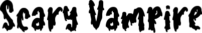 Scary Vampire Font