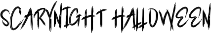 Scarynight Halloween Font