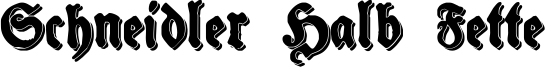 Schneidler Halb Fette Font