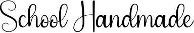 School Handmade Font