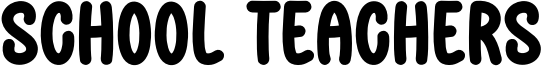 School Teachers Font