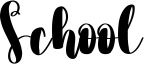 School Font
