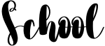 School Font