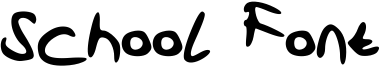School Font Font