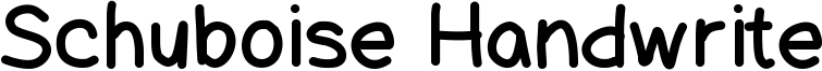 Schuboise Handwrite Font