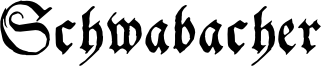 Schwabacher Font