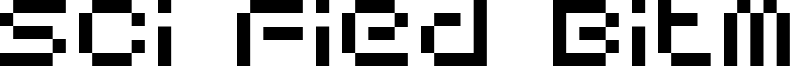 Sci Fied Bitmap Font