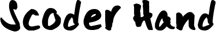 Scoder Hand Font