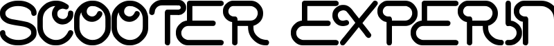 Scooter Experiment Font