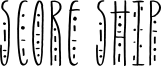 Score Ship Font