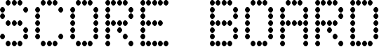 Score Board Font