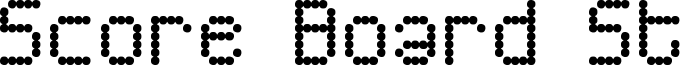 Score Board St Font