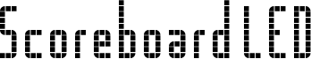 Scoreboard LED Font