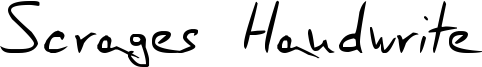 Scrages Handwrite Font