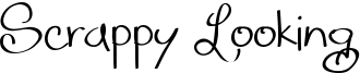 Scrappy Looking Font