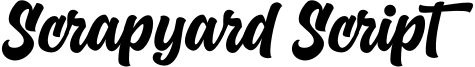 Scrapyard Script Font