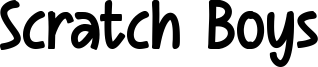 Scratch Boys Font