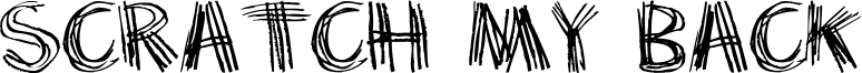 Scratch my back Font