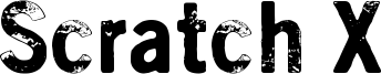 Scratch X Font