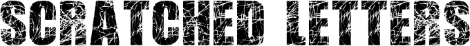 Scratched Letters Font