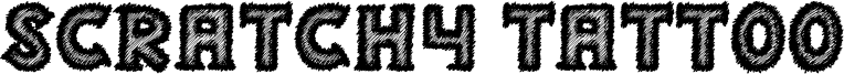 Scratchy Tattoo Font