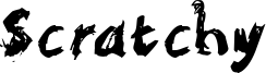 Scratchy Font