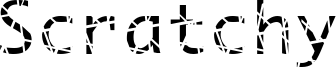 Scratchy Font