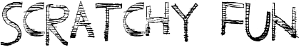 Scratchy Fun Font