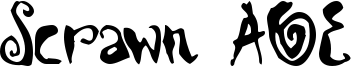 Scrawn AOE Font