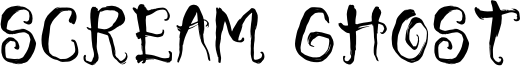 Scream Ghost Font