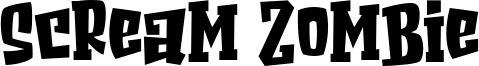Scream Zombie Font