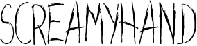 Screamyhand Font