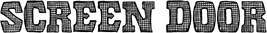 Screen Door Font