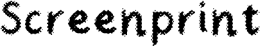 Screenprint Font