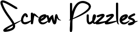 Screw Puzzles Font