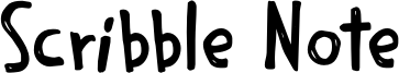 Scribble Note Font