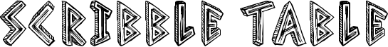 Scribble Table Font