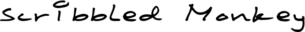 Scribbled Monkey Font