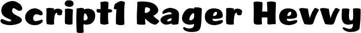 Script1 Rager Hevvy Font