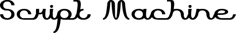 Script Machine Font