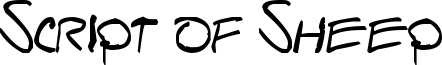 Script of Sheep Font