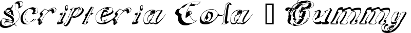 Scripteria Cola + Gummy + Toid Font