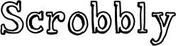 Scrobbly  Font